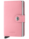 Secrid MC - CUIR DE VACHETTE - ROSE porte cartes miniwallet crisple porte-cartes