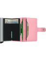 Secrid MC - CUIR DE VACHETTE - ROSE porte cartes miniwallet crisple porte-cartes