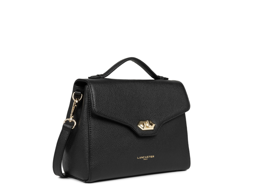 Lancaster 547-55 - CUIR DE VACHETTE - NOIR sac rabat porté main milano cosmos lancaster Sacs à mains