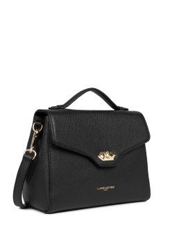 Lancaster 547-55 - CUIR DE VACHETTE - NOIR sac rabat porté main milano cosmos lancaster Sacs à mains