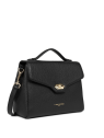 Lancaster 547-55 - CUIR DE VACHETTE - NOIR sac rabat porté main milano cosmos lancaster sacs-a-mains