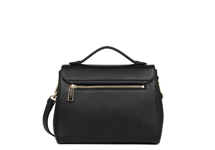 Lancaster 547-55 - CUIR DE VACHETTE - NOIR sac rabat porté main milano cosmos lancaster Sacs à mains