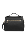 Lancaster 547-55 - CUIR DE VACHETTE - NOIR sac rabat porté main milano cosmos lancaster sacs-a-mains