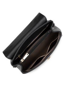 Lancaster 547-55 - CUIR DE VACHETTE - NOIR sac rabat porté main milano cosmos lancaster Sacs à mains