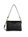 Lancaster 529-73 - CUIR DE VACHETTE - NOIR dune trotteur multipoches sacs-a-mains