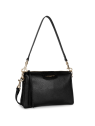Lancaster 529-73 - CUIR DE VACHETTE - NOIR dune trotteur multipoches sacs-a-mains