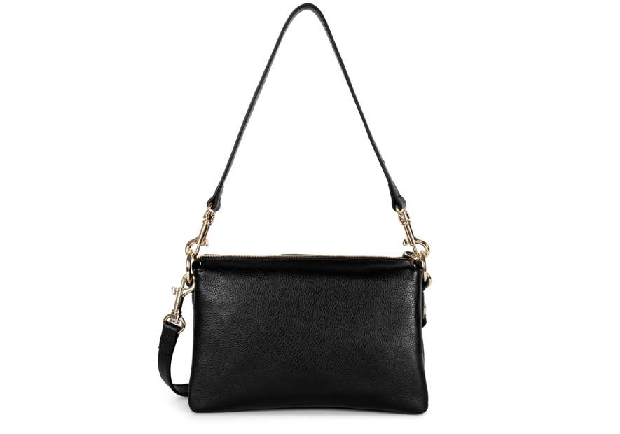 Lancaster 529-73 - CUIR DE VACHETTE - NOIR dune trotteur multipoches Sacs à mains