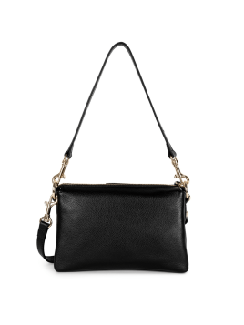 Lancaster 529-73 - CUIR DE VACHETTE - NOIR dune trotteur multipoches Sacs à mains