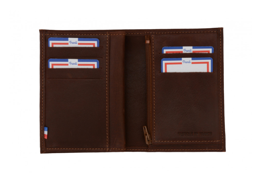 Frandi 466/5 - AUTHENTIQUE CUIR GRAS -  frandi-authentic-portefeuille 2 volets 13cm Portefeuille Homme