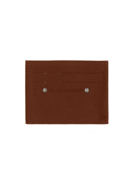 Les Ateliers Foures 930X - CUIR DE VACHETTE - COGNAC porte cartes rfid les ateliers fourès baroudeur pcartes-credit