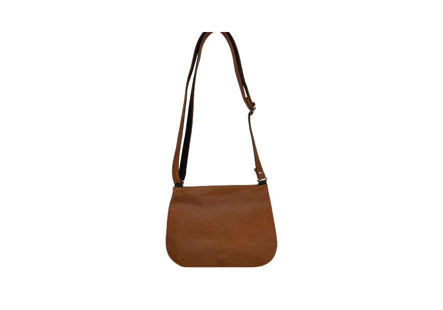 Les Ateliers Foures B339 - CUIR DE VACHETTE - FAUVE sac à rabat forme selle avec bandoulière réglable Sacs à mains