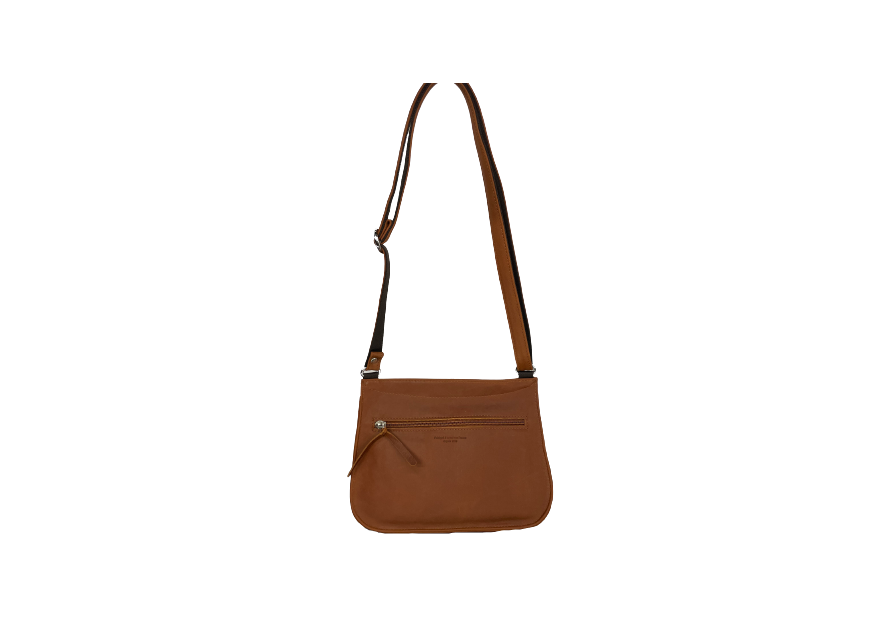 Les Ateliers Foures B339 - CUIR DE VACHETTE - FAUVE sac à rabat forme selle avec bandoulière réglable Sacs à mains