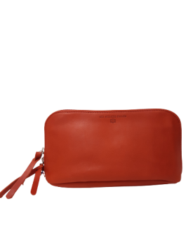 Les Ateliers Foures B228 - CUIR DE VACHETTE - ORANGE fourés-baroudeuse-pochette ceinture pochette ceinture