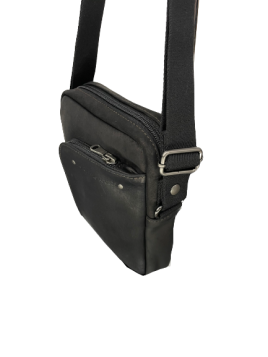 Les Ateliers Foures 9009 - CUIR DE VACHETTE - NOIR sac homme nérée sacoche homme