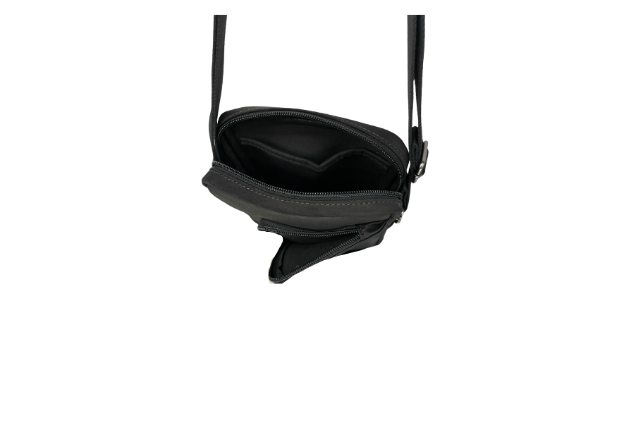 Les Ateliers Foures 9009 - CUIR DE VACHETTE - NOIR sac homme nérée sacoche homme