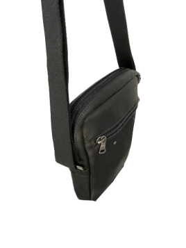 Les Ateliers Foures 9008 - CUIR DE VACHETTE - NOIR sac homme zéphyr baroudeur les ateliers fourès sacoche homme