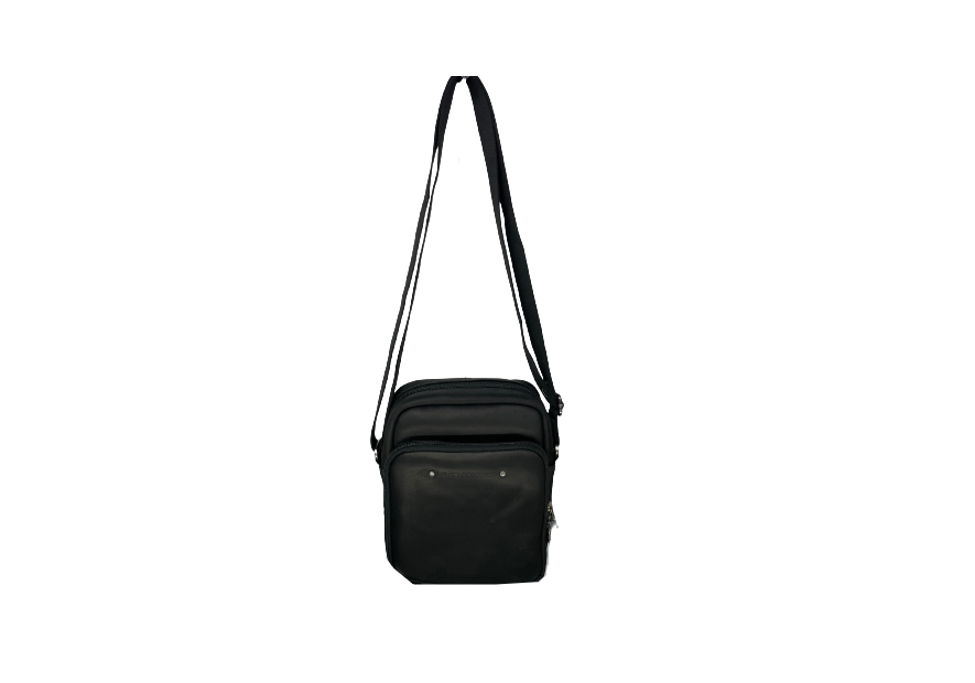 Les Ateliers Foures 9403 - CUIR DE VACHETTE - NOIR fourés-baroudeur-sac homme 230 sacoche homme