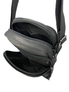 Les Ateliers Foures 9403 - CUIR DE VACHETTE - NOIR fourés-baroudeur-sac homme 230 sacoche homme