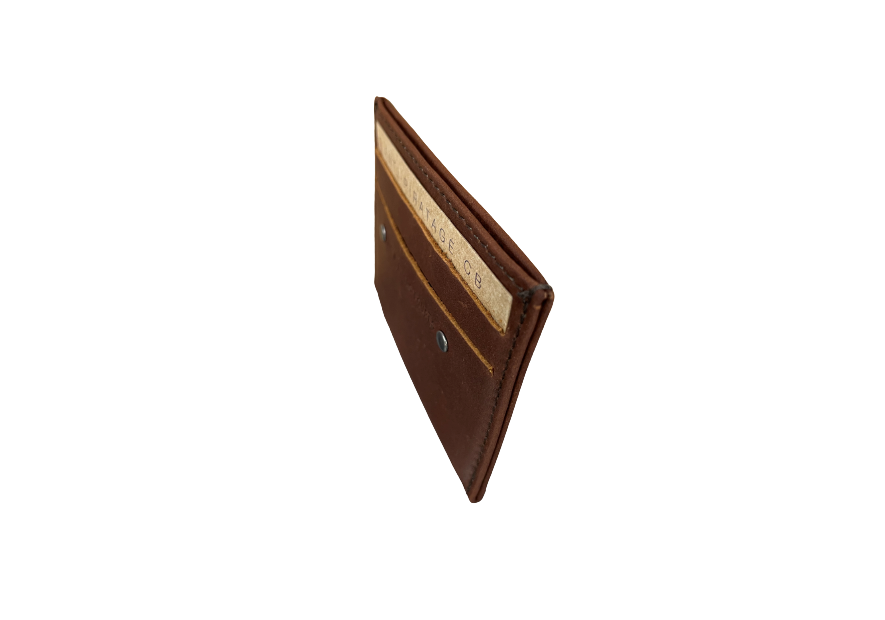Les Ateliers Foures 930X - CUIR DE VACHETTE - COGNAC baroudeur porte cartes rfid p.cartes credit