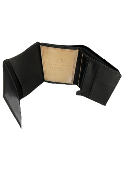 Les Ateliers Foures 9151 - CUIR DE VACHETTE - NOIR Portefeuille/Porte-cartes Portefeuille Homme