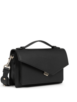 Lancaster 480-010 - CUIR DE VACHETTE - NOI lancaster-zoé-sac rabat Sacs à mains