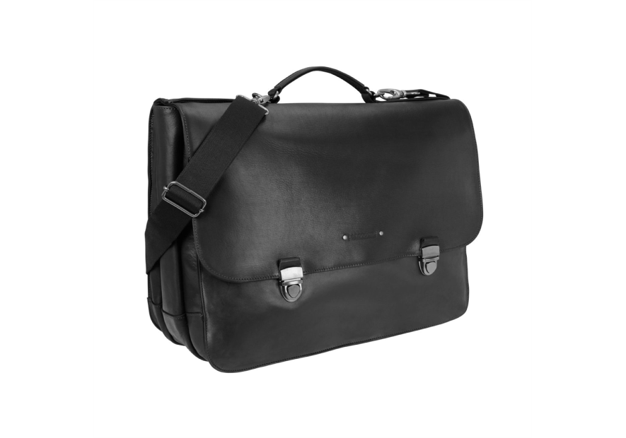 Les Ateliers Foures 9970 serviette à rabat 3 compartiments baroudeur Serviette à rabat avec bandoulière