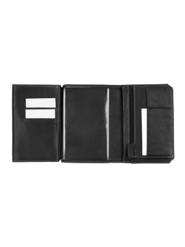 Les Ateliers Foures 9151 - CUIR DE VACHETTE - NOIR Portefeuille/Porte-cartes