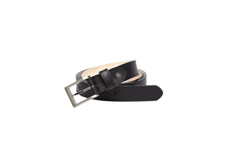 Les Ateliers Foures 52002 - CUIR DE VACHETTE - NOIR fourès-grainée-ceinture homme 30mm