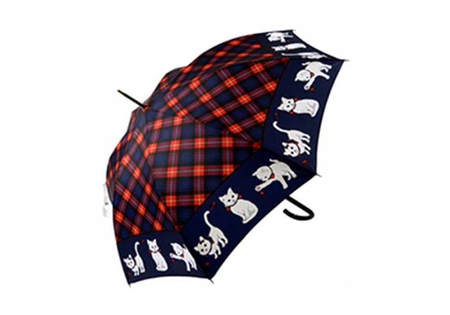 Guy De Jean LPF38 - POLYESTER - MARINE le parapluie français-chats écossais-canne auto parapluie