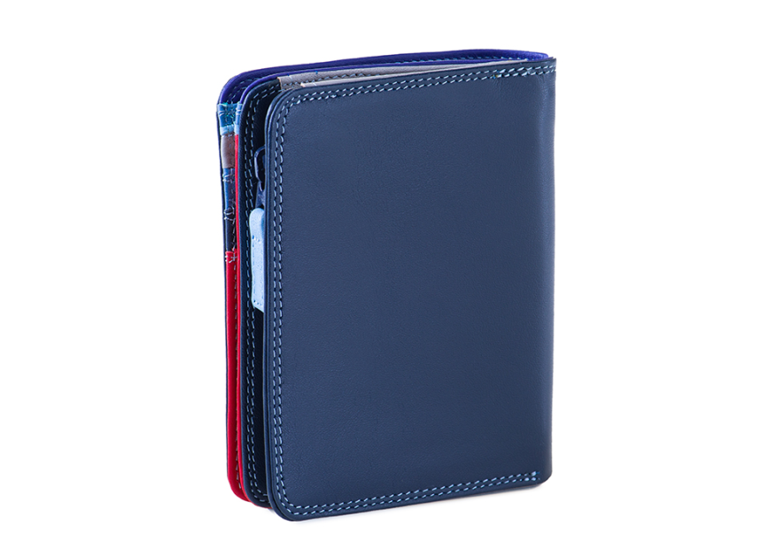 Mywalit 231 - CUIR DE VEAU - ROYAL BLEU portefeuille zippé moyen format pmpb