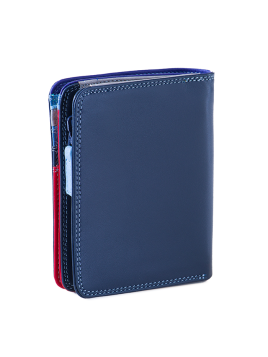 Mywalit 231 - CUIR DE VEAU - ROYAL BLEU portefeuille zippé moyen format pmpb