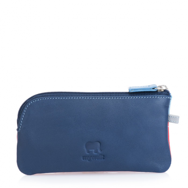 mywalit 267 - CUIR DE VEAU - ROYAL BLEU -porte monnaie/clefs etui-cles