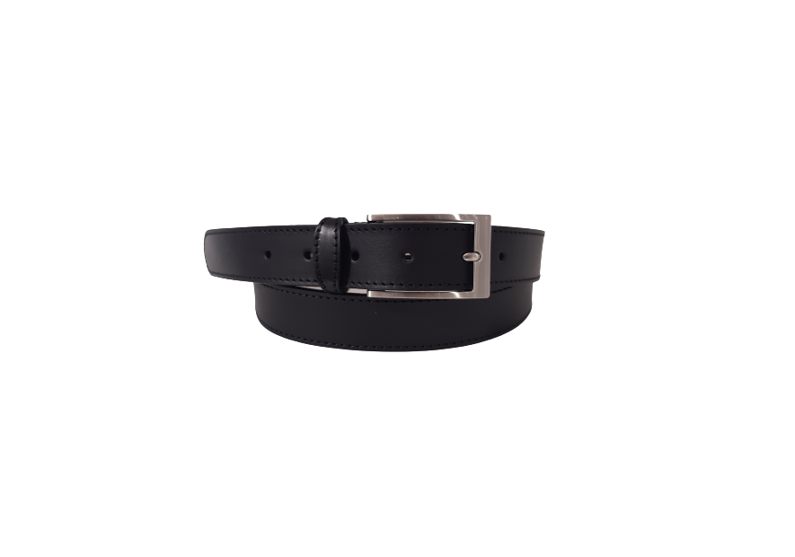 La Compagnie Des Ceintures 3310SP - CUIR DE VACHETTE - NOIR la compagnie des ceinture-3310sp Ceinture homme