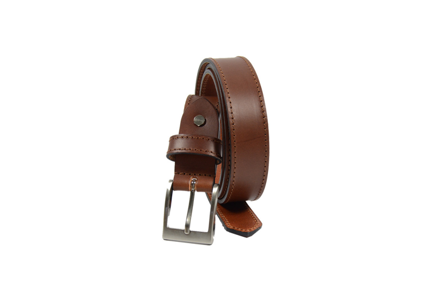 Les Ateliers Foures 50311 - CUIR CROUPON - COGNAC 50311 Ceinture homme