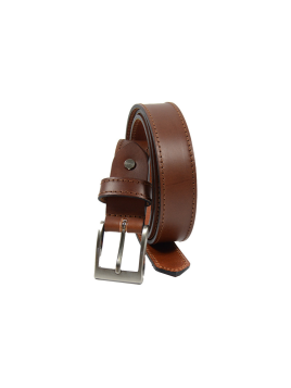 Les Ateliers Foures 50311 - CUIR CROUPON - COGNAC 50311 Ceinture homme