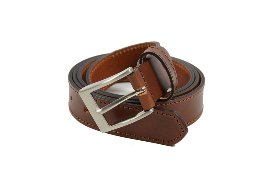 Les Ateliers Foures 50311 - CUIR CROUPON - COGNAC 50311 Ceinture homme