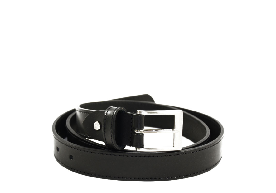 Les Ateliers Foures 50311 - CUIR CROUPON - NOIR 50311 Ceinture homme