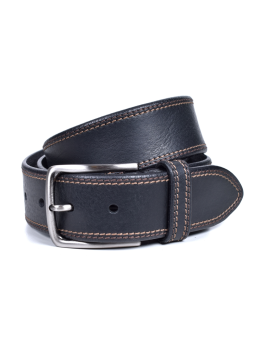 Miguel Bellido 4105 - CUIR DE VACHETTE - NOIR miguel bellido-ceinture h-degrade 40mm Ceintures