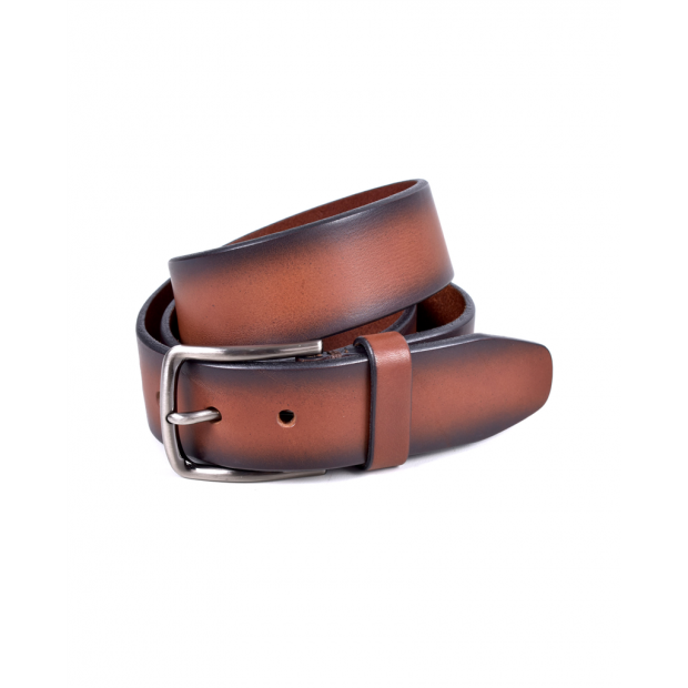 Miguel Bellido 4691 - CUIR DE VACHETTE - COGNAC miguel bellido-ceinture h-groupon 40mm ceinture-homme