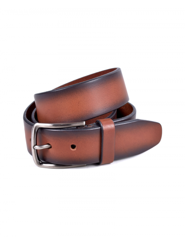 Miguel Bellido 4691 - CUIR DE VACHETTE - COGNAC miguel bellido-ceinture h-groupon 40mm ceinture-homme