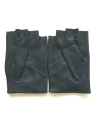 Poujade 701H - CUIR D'AGNEAU - NAVY poujade-conduite-mitaine gants homme gants-homme