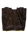 Poujade P701F - CUIR D'AGNEAU - MARRON poujage-conduite-gants femme doigts coupés gants-femme