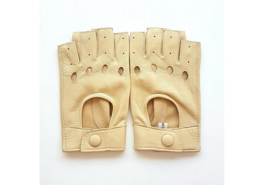 Poujade P701F - CUIR D'AGNEAU - OTMEAL B poujage-conduite-gants femme doigts coupés gants femme