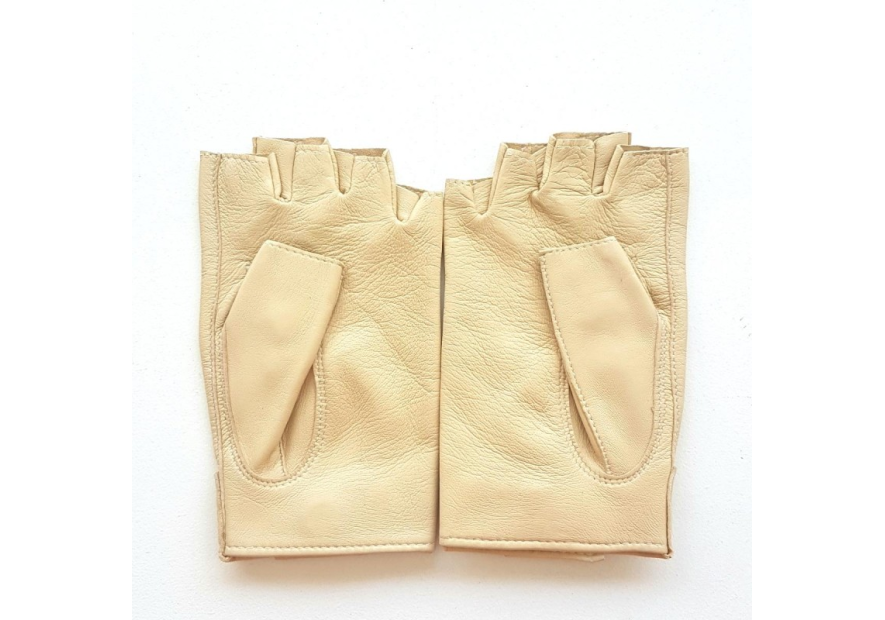 Poujade P701F - CUIR D'AGNEAU - OTMEAL B poujage-conduite-gants femme doigts coupés gants femme