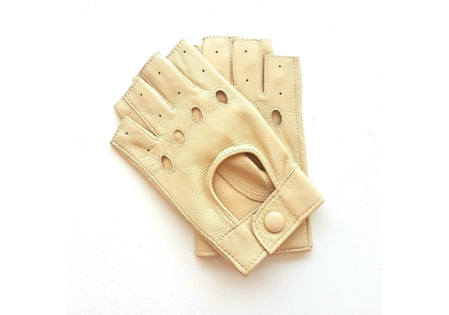 Poujade P701F - CUIR D'AGNEAU - OTMEAL B poujage-conduite-gants femme doigts coupés gants femme
