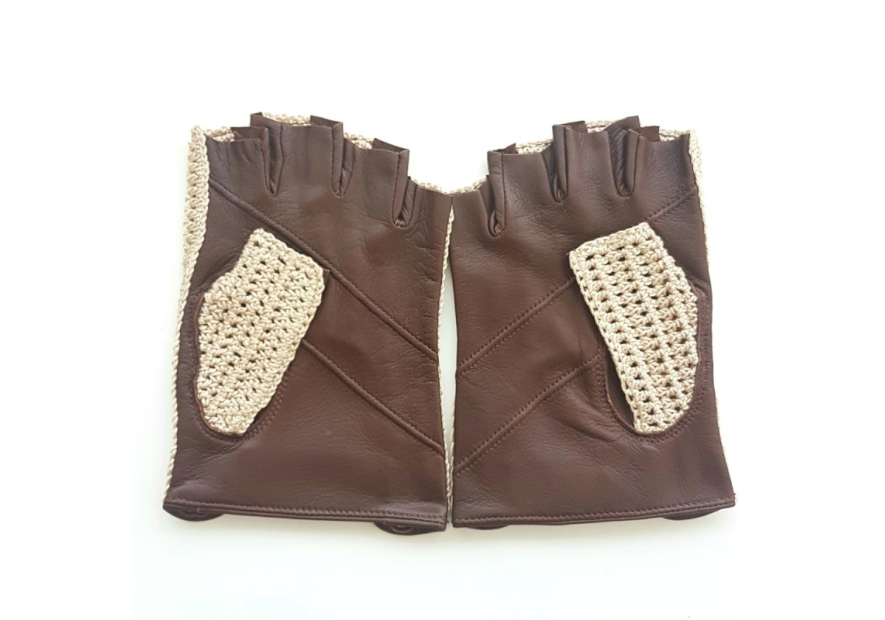 Poujade 700H - CROCH - HAVAN poujade-conduite-mitaine crochet homme gants homme