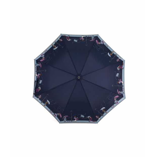 Maison Pierre Vaux VX 5837 - POLYESTER - MARINE - 1 vaux-tempête-parapluie femme canne Parapluies