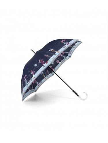 Maison Pierre Vaux VX 5837 - POLYESTER - MARINE - 1 vaux-tempête-parapluie femme canne parapluies