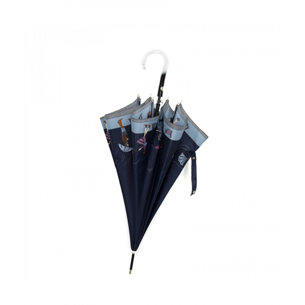 Maison Pierre Vaux VX 5837 - POLYESTER - MARINE - 1 vaux-tempête-parapluie femme canne Parapluies