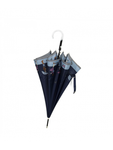 Maison Pierre Vaux VX 5837 - POLYESTER - MARINE - 1 vaux-tempête-parapluie femme canne parapluies